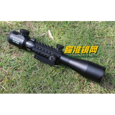 三面轨博士能3-9X40EG鱼骨带红激光配套红绿光瞄准器