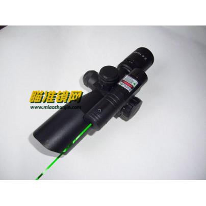 高抗震2.5-10X40多功能+绿激光瞄准镜