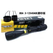 美国BSA磨砂版玻璃分化3-12×40AOE瞄准镜顶级抗震