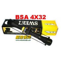抗震和精度放大倍率BSA磨砂款4X32瞄准镜