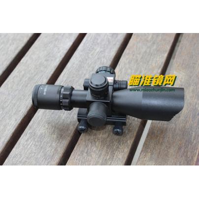 外贸经典2.5-10X40E带绿激光一体瞄准器