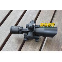 外贸经典2.5-10X40E带绿激光一体瞄准器