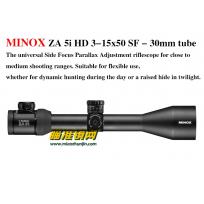 美国原装美乐时MINOX ZA 5i HD 3-15x50SF 30mm tube光学瞄准镜