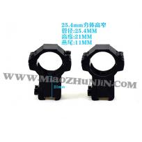 光学瞄准镜管径25.4mm 分体 双钉高窄瞄夹具