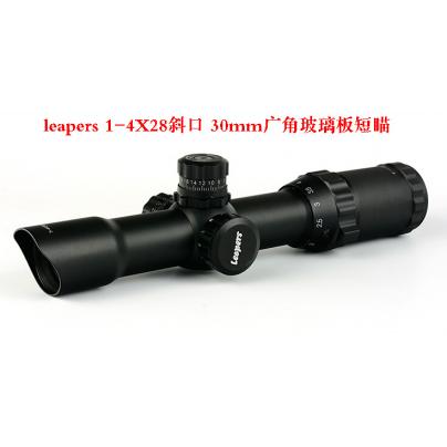 禄普（LEAPERS） 1-4X28斜口 30mm广角短款瞄准镜