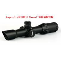 禄普（LEAPERS） 1-4X28斜口 30mm广角短款瞄准镜