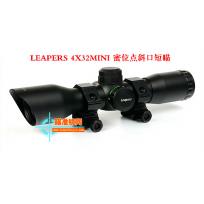 禄普/LEAPERS 4X32MINI 密位点斜口短款定倍光学瞄准镜