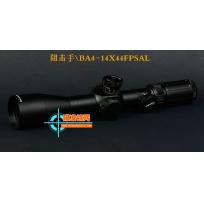 狙击手/SNIPER BA4-14X44FPSAL带锁定前置双十字带数字分化高抗震瞄准镜