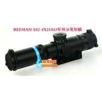 BEEMAN SS2 4X21AO军用分化高抗震短款光学瞄准镜