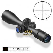DISCOVERY 发现者HD 3-15X50SFIR 玻璃板风偏数字分化瞄准镜