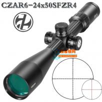 CZAR征服者6-24X50SF ZR4强抗震高清玻璃板密位分化锁定瞄准镜
