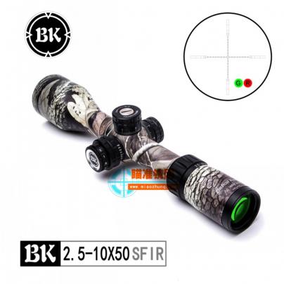 BK山猫王迷彩2.5-10X50SFIR十字经典霍克分化充氮防水超强抗震瞄准镜