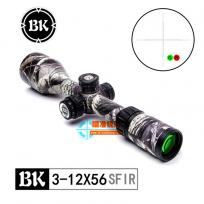 BK山猫王迷彩3-12X56SFIR 十字经典霍克分化光学瞄准镜
