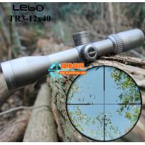 猎豹LEBO TR3-12x40高抗震高清拉伸锁定调节钛灰色瞄准镜