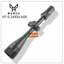 进军MARCH 6-24x50AOE充氮防水高清晰十字瞄准镜