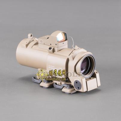 沙色款超广角火车头1-4倍全息瞄准器