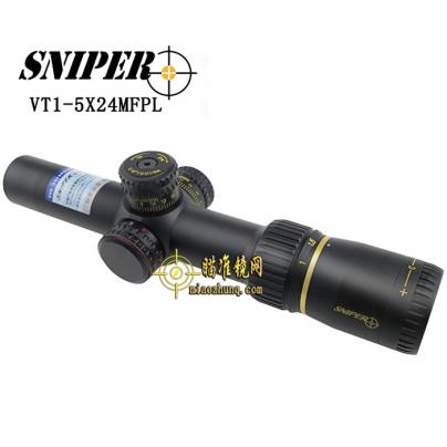 SNIPER狙击手VT 1-5x24MFPL短款高清高抗震光学瞄准镜