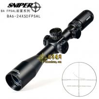 SNIPER 狙击手BA6-24X50FPSAL带锁定前置双十字带数字分化高抗震瞄准镜
