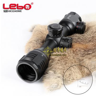 猎豹LEBO 4X32AOME短款高清高抗震军用分化瞄准镜