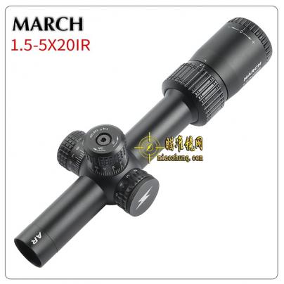 MARCH进军1.5-5x20IR防水充氮薄壁高抗震光学瞄准镜