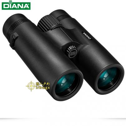 DIANA戴安娜10X42塑脂手轮充氮防水高倍高清专业户外双筒望远镜