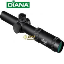 戴安娜DIANA 1-5X24十字广角速瞄超清高清抗震霍克分化瞄准镜