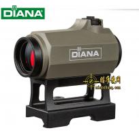 DIANA戴安娜 1X25红点筒式防水高透快拆红点瞄准镜沙色 黑色