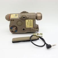 PEQ-15全功能UHP爆闪强光电筒+IR+红绿镭射激光战术电池盒配鼠尾