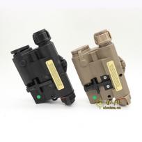 PEQ-15全功能UHP爆闪强光电筒+IR+红绿镭射激光战术电池盒配鼠尾