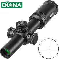 戴安娜DIANA 1-4x24短款高清抗震十字光学瞄准镜