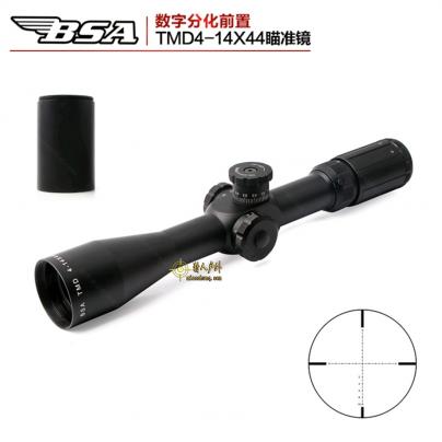 BSA TMD4-14x44FFP前置侧调带锁定高清抗震光学瞄准镜