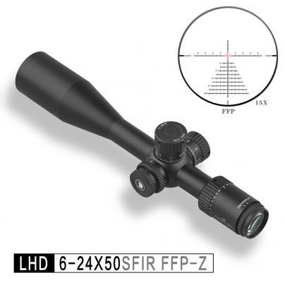 发现者LHD 6-24X50SFIR FFP-Z前置高抗震调节钮高清高抗震瞄准镜
