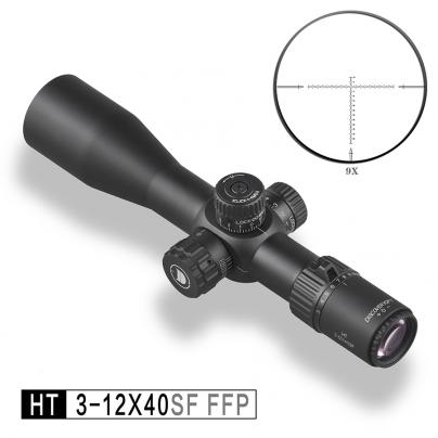 发现者HT 3-12X40SF FFP 短款前置高清高抗震光学瞄准镜