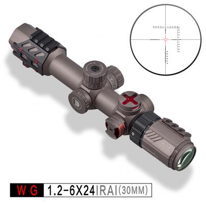 发现者WG 1.2-6X24IRAI 战术版30MM高清高抗震瞄准镜