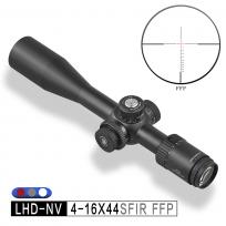 发现者LHD-NV 4-16X44SFIR FFP昼夜双融光前置高清高抗震瞄准镜