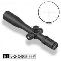 发现者HT 6-24X40SF FFP短前置高清高抗震光学瞄准镜
