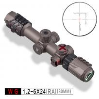 发现者WG 1.2-6X24IRAI 战术版30MM高清高抗震瞄准镜