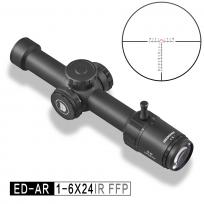 发现者ED-AR 1-6X24IR 前置马蹄数字分化（30管）高清高抗震瞄准镜