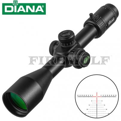 戴安娜DIANA 3-18X50FFP前置广角薄壁带锁红绿光十字镜瞄准瞄准镜