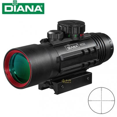 戴安娜DIANA 4x33霍克分化内红点4倍短瞄十字瞄准器光学瞄准镜