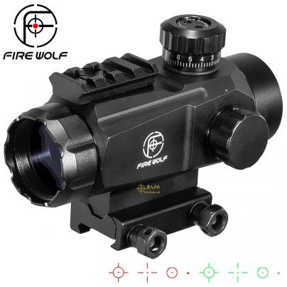 FIRE WOLF1X35大幅度调节四变点瞄准镜全金属瞄准器瞄准镜