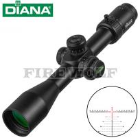 戴安娜DIANA3-18X44FFP前置广角薄壁带锁红绿光十字镜瞄准镜