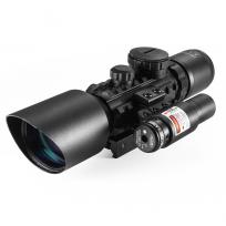 M9 3-10X42高清红外线激光一体瞄红绿双光变倍密位点分化瞄准镜