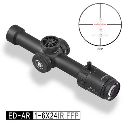 DISCOVERY发现者ED-AR 1-6X24IR FFP前置风偏分化高清光学瞄准镜