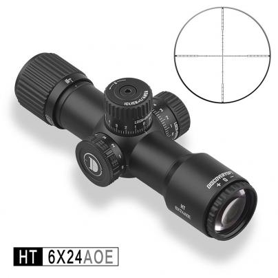 DISCOVERY发现者HT 6X24AOE超短抗震超清定倍前调焦带灯瞄准镜 