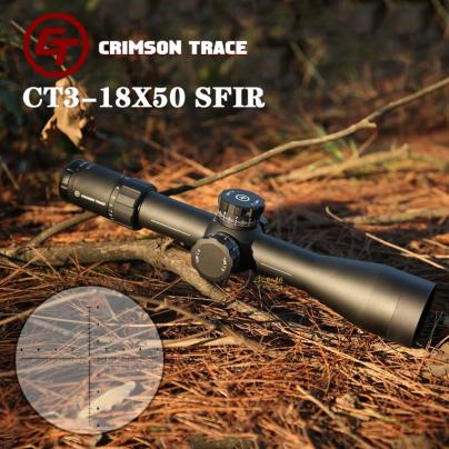 美国原装进口CT3-18x50SFIR高端前置高清高抗震34管径光学瞄准镜