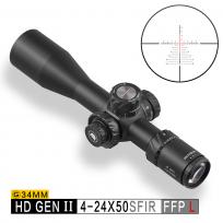 DISCOVERY发现者HD GENⅡ4-24X50FFP前置高清抗震拉伸锁定瞄准镜