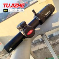突击者HR 1.2-6x24IR后置30管径高清抗震拉伸锁定调节光学瞄准镜