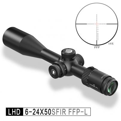 DISCOVERY发现者LHD 6-24X50SFIR FFP-L前置拉锁数字MOA分化瞄准镜