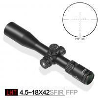 发现者LHT4.5-18X42SFIR轻量化一体管短前置拉伸锁定瞄准镜